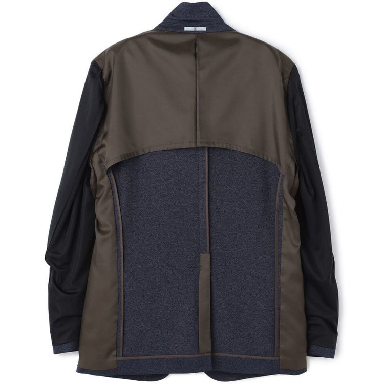 シルバーライン 【CLASSICO TAPERED】【春夏】2釦シングルジャケット/ネイビー/パッチポケット/4S SUSTAINABILITY&ECOLOGY FABRIC 紺濃色