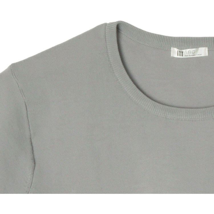 スーツセレクト 【発送在庫あり】【RBC】【半袖】クルーネックニットTシャツ/グレー/RENU グレー系(灰)