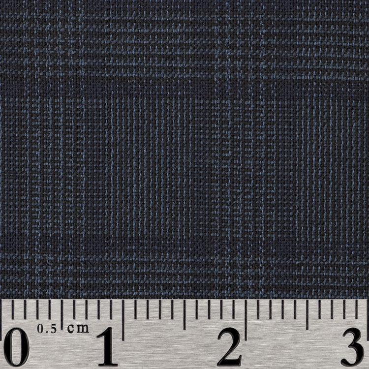 スーツセレクト 【国内縫製】【MEN'S】【パターンオーダー】【SKINNY】【春夏】スーツ/ネイビー×チェック/SUPER FINE WOOL (WOOL100%) 紺中間