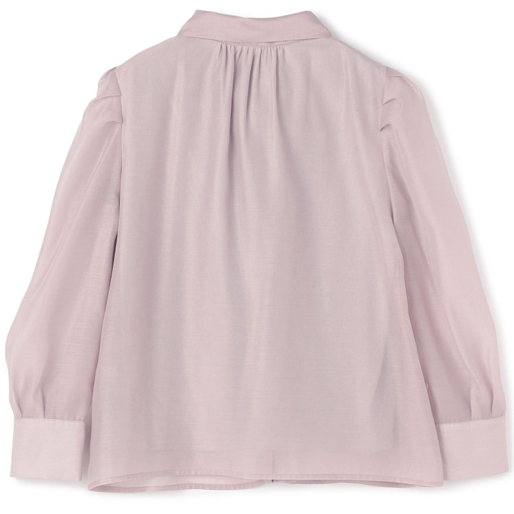 スーツセレクト 【Lady Like BLOUSE】【長袖】ボウタイブラウス/グレイッシュピンク 赤淡色