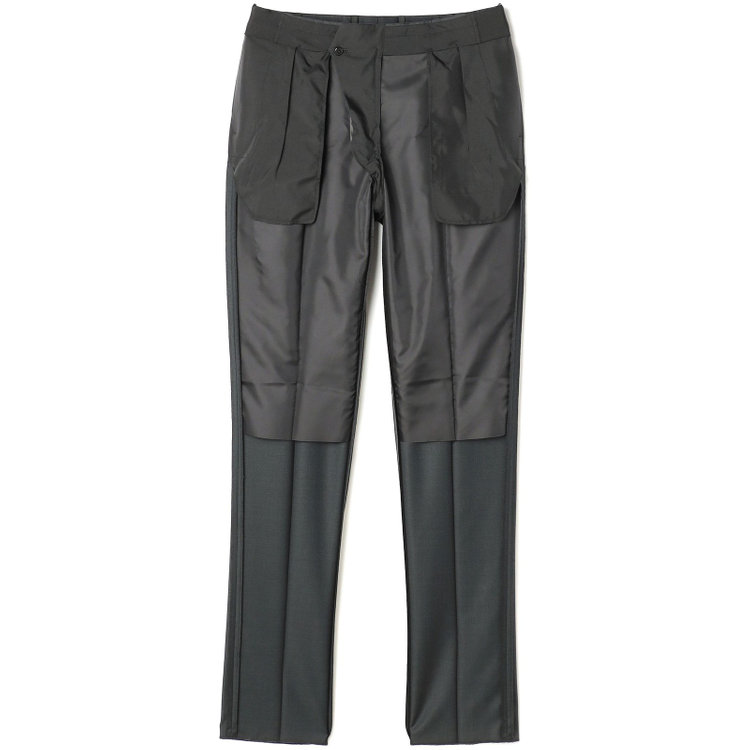シルバーライン 【CLASSICO TAPERED】【秋冬】2釦シングルスーツ 1タック/ダークグリーン ×メランジ調ハウンドトゥース柄/ウエストムーブ/Ermenegildo Zegna Traveller /※裾上げ必要 緑濃色