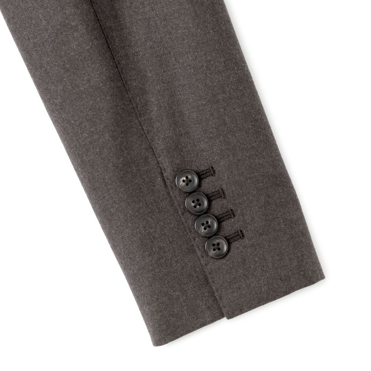 シルバーライン 【発送在庫あり】【CLASSICO TAPERED】【秋冬】2釦シングルスーツ 1タック/ブラウン/Ermenegildo Zegna LOOP woven in italy/※裾上げ必要 茶濃色