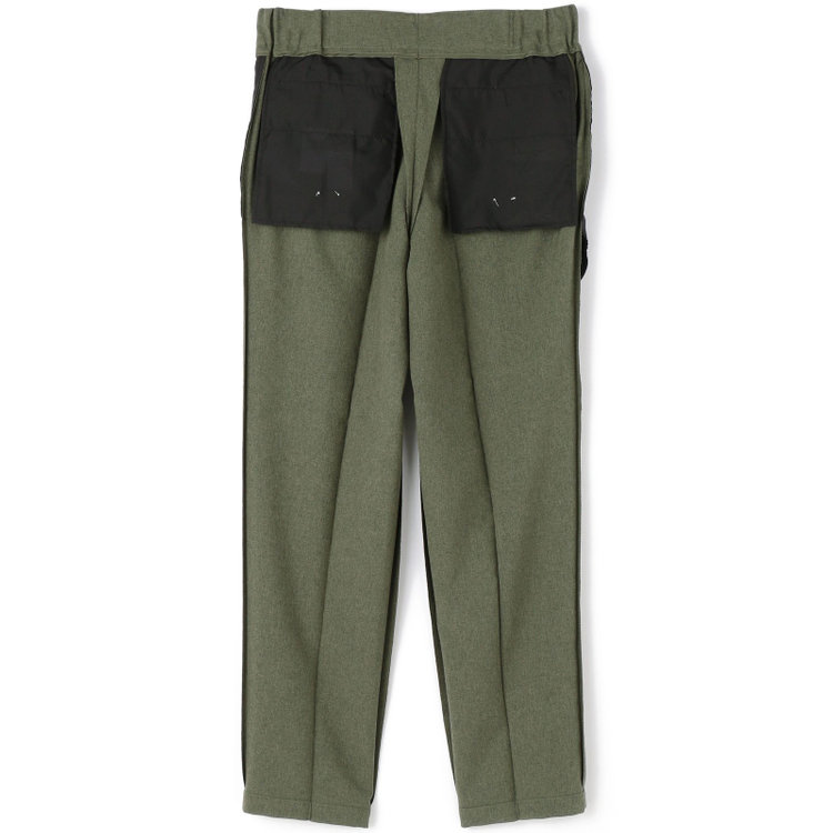 シルバーライン 【RBC】【春夏】3釦段返りシングルスーツ 2タック/カーキ/パッチポケット/ドローコード&ウエストシャーリング/※パンツ裾上げ済仕様 緑中間