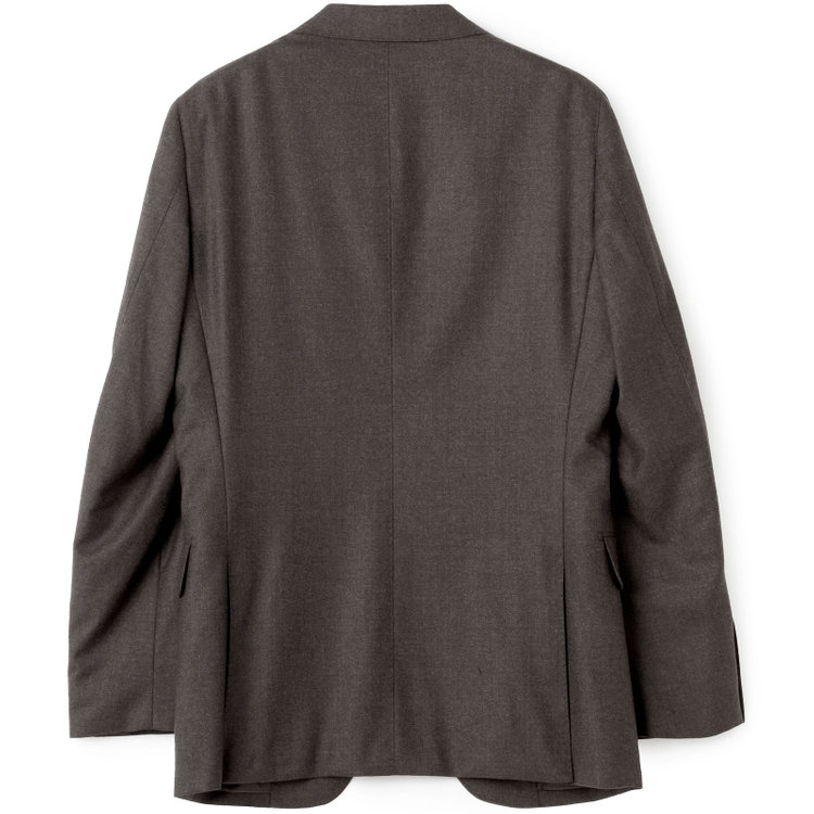 シルバーライン 【発送在庫あり】【CLASSICO TAPERED】【秋冬】2釦シングルスーツ 1タック/ブラウン/Ermenegildo Zegna LOOP woven in italy/※裾上げ必要 茶濃色
