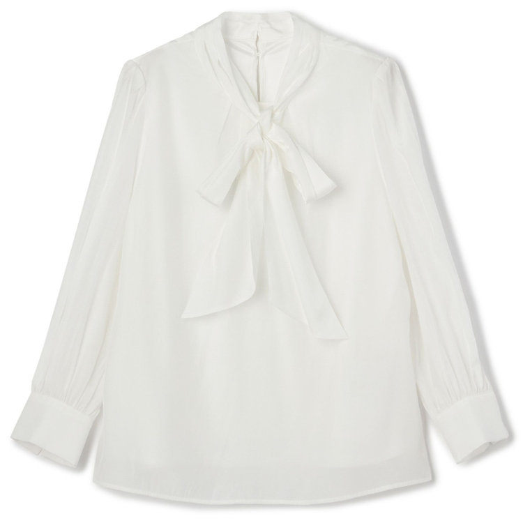 サマンサ 【SUIT SELECT×Samantha Thavasa】【長袖】リボンブラウス/ホワイト 白
