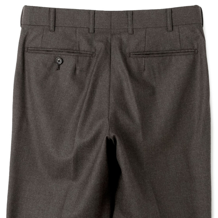 シルバーライン 【発送在庫あり】【CLASSICO TAPERED】【秋冬】2釦シングルスーツ 1タック/ブラウン/Ermenegildo Zegna LOOP woven in italy/※裾上げ必要 茶濃色