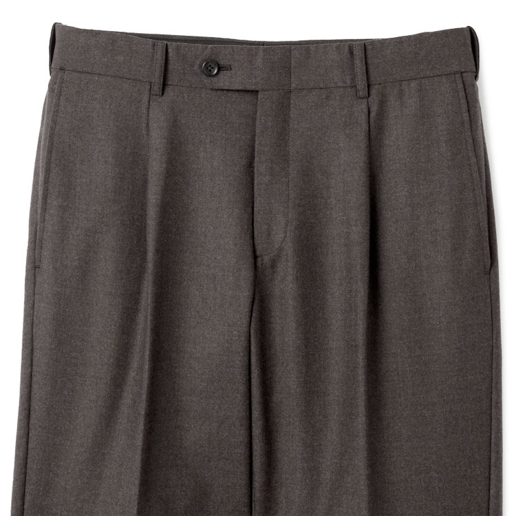 シルバーライン 【発送在庫あり】【CLASSICO TAPERED】【秋冬】2釦シングルスーツ 1タック/ブラウン/Ermenegildo Zegna LOOP woven in italy/※裾上げ必要 茶濃色