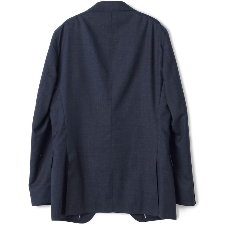 シルバーライン 【CLASSICO TAPERED】【年間】2釦シングルスリーピーススーツ 1タック/ネイビー×ピンドット/※裾上げ必要 紺中間