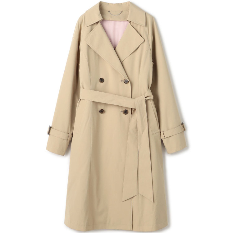 スーツセレクト 【SUIT SELECT×Samantha Thavasa】バックプリーツ トレンチコート/ベージュ 茶淡色