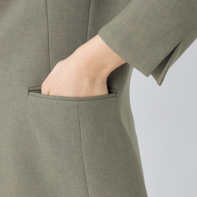 シルバーライン 【SILVER LINE】【【年間】1釦シングルパンツスーツ/グリーン/ウォッシャブル/Naturemier/※パンツ裾上げ済仕様 緑中間