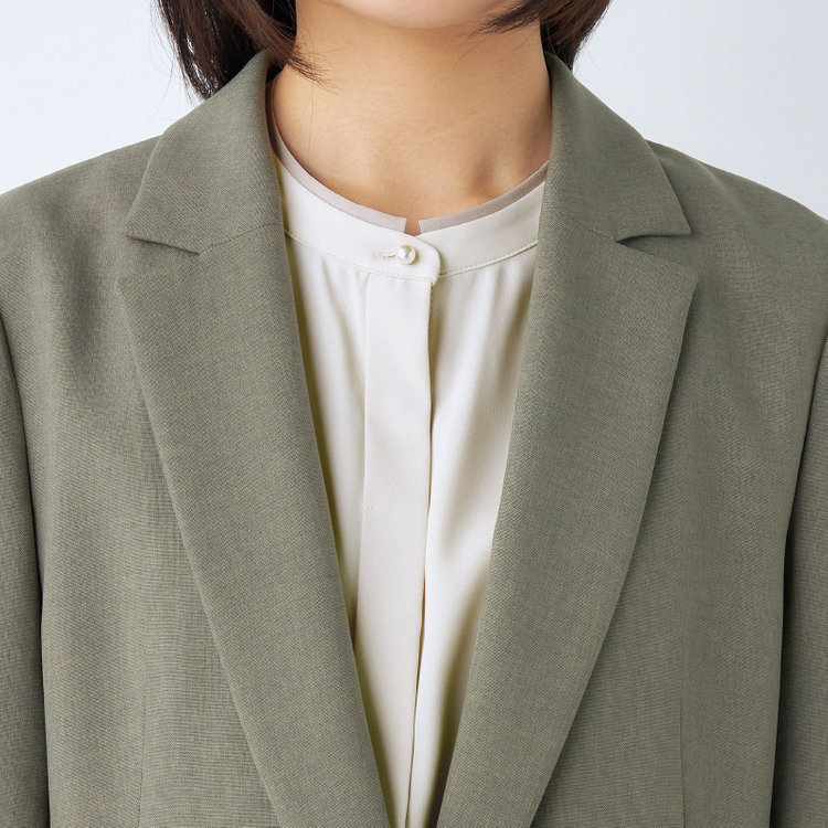 シルバーライン 【SILVER LINE】【【年間】1釦シングルパンツスーツ/グリーン/ウォッシャブル/Naturemier/※パンツ裾上げ済仕様 緑中間