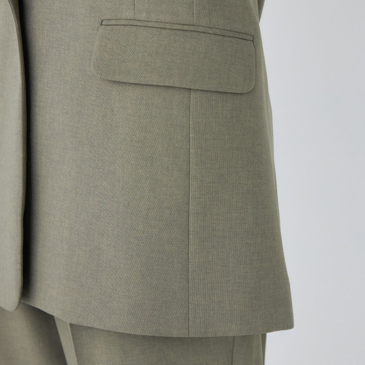 シルバーライン 【SILVER LINE】【【年間】1釦シングルパンツスーツ/グリーン/ウォッシャブル/Naturemier/※パンツ裾上げ済仕様 緑中間