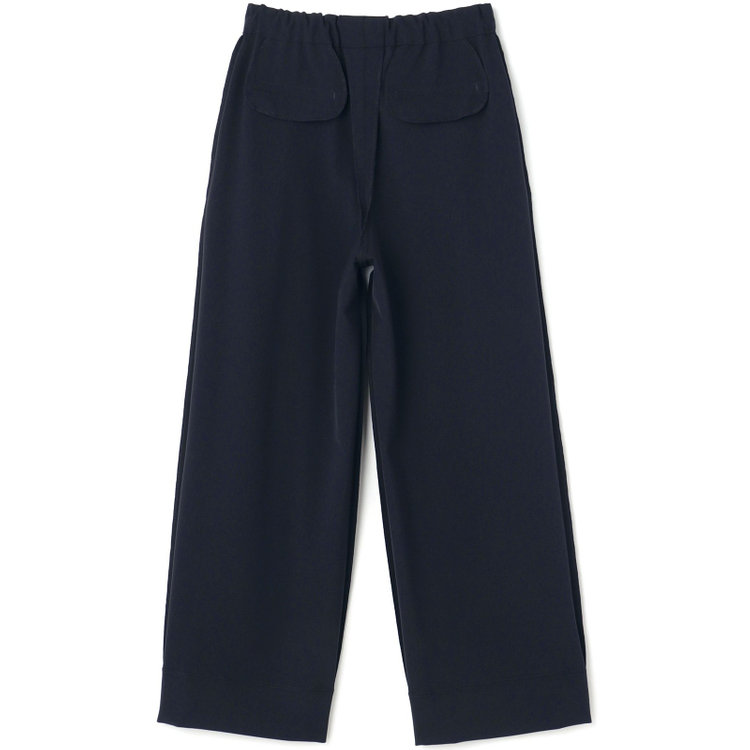 シルバーライン 【SL】【年間】1タックワイドストレートパンツ/ネイビー/ウォッシャブル/※裾上げ済仕様 紺中間