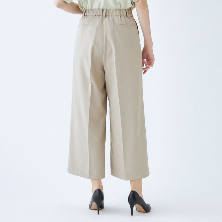 シルバーライン 【SL】【年間】ガウチョパンツ/ベージュ/ウォッシャブル 茶淡色