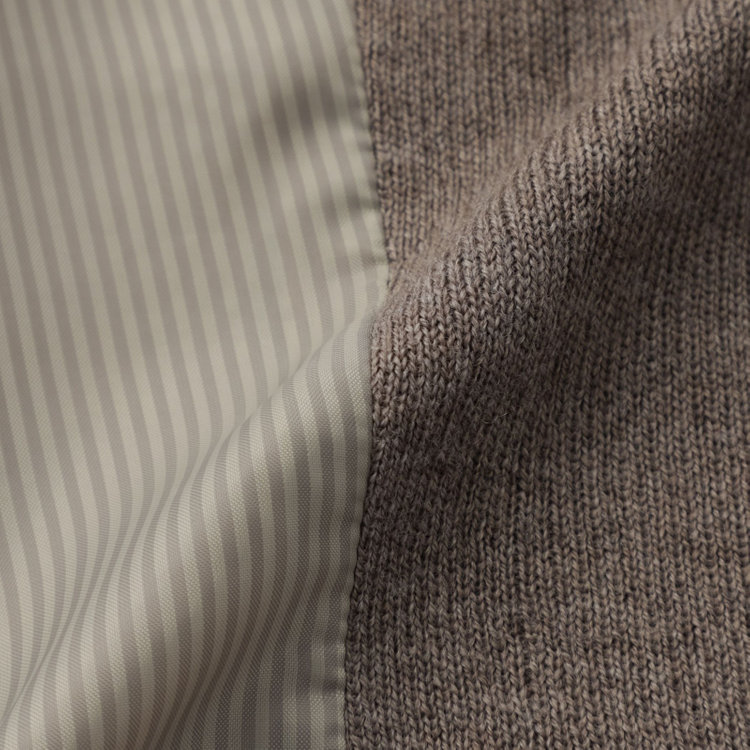 スーツセレクト 【RBC】【秋冬】ミラノリブ ニットダブルジレ(ベスト)/ブラウン 茶淡色