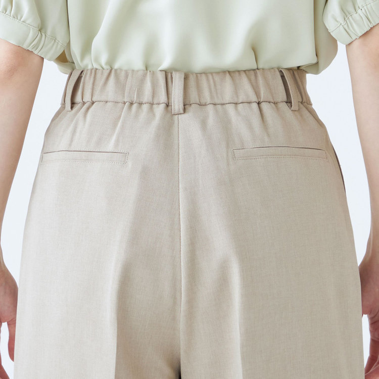 シルバーライン 【SL】【年間】ガウチョパンツ/ベージュ/ウォッシャブル 茶淡色