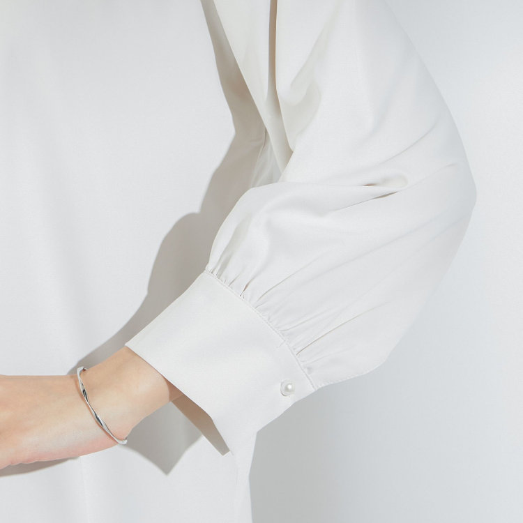 スーツセレクト 【SUIT SELECT×Samantha Thavasa】【長袖】前後2WAYボウタイブラウス/ベージュ/「ウォッシャブル可能」「2WAYストレッチ」「防シワ」「UV加工」「接触冷感」「透け軽減」 茶淡色