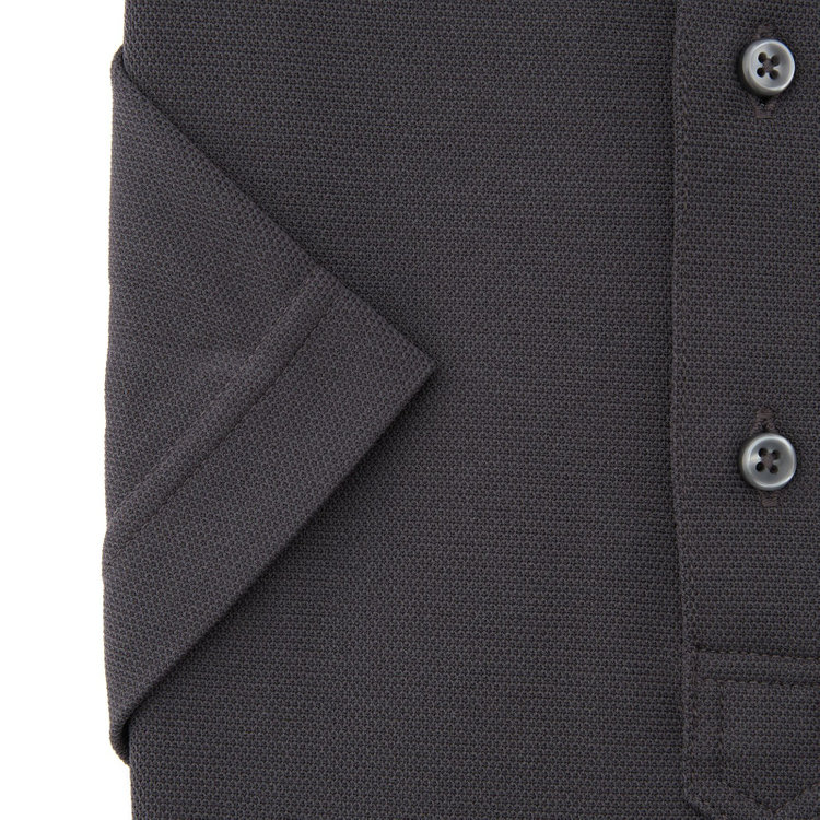 シルバーライン 【発送在庫あり】【WEB限定】【RBC/半袖】ボタンダウンビズポロシャツ プルオーバータイプ/ダークグレー/4S グレー中間