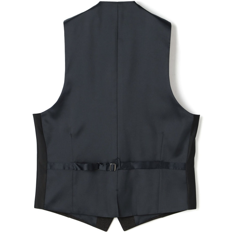 ブラックライン 【SLIM TAPERED】【秋冬】2釦シングルスリーピーススーツ 0タック/ブラウン×グレンチェック /ウエストムーブ/4S TAKE OUT SUITS / ※パンツ裾上げ済仕様 茶濃色