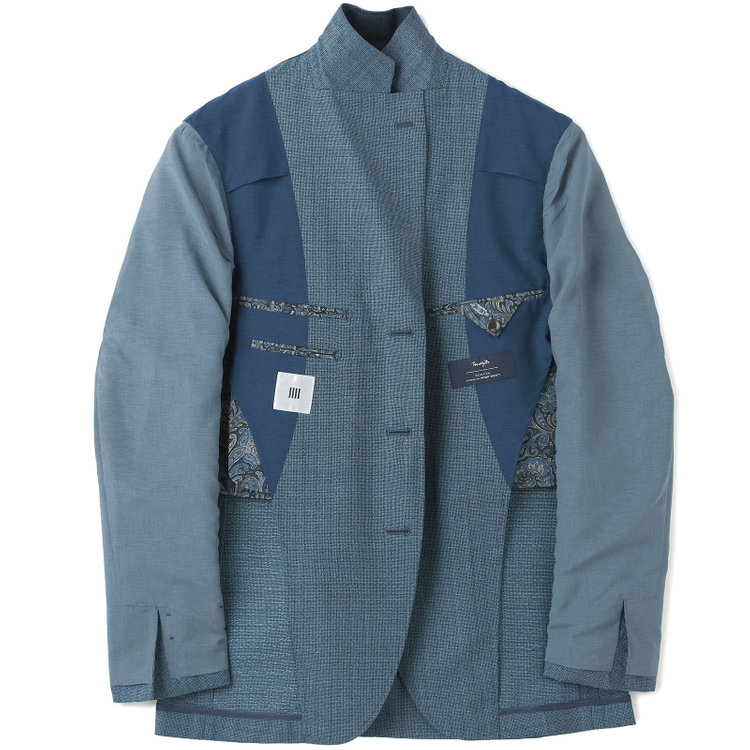 シルバーライン 【CLASSICO TAPERED】【春夏】3釦段返りシングルスーツ 2タック/ネイビーグリーン/パッチポケット/ウエストムーブ/MARZOTTO/※裾上げ必要 緑中間