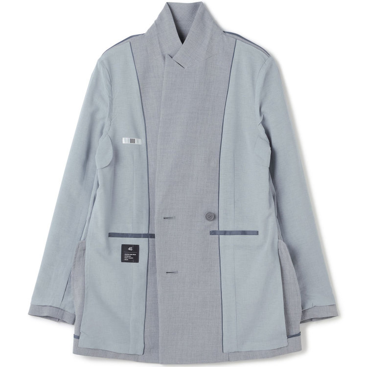 シルバーライン 【SL】【春夏】6釦2掛けダブルジャケット/グレー/ウォッシャブル/Naturemier グレー淡色