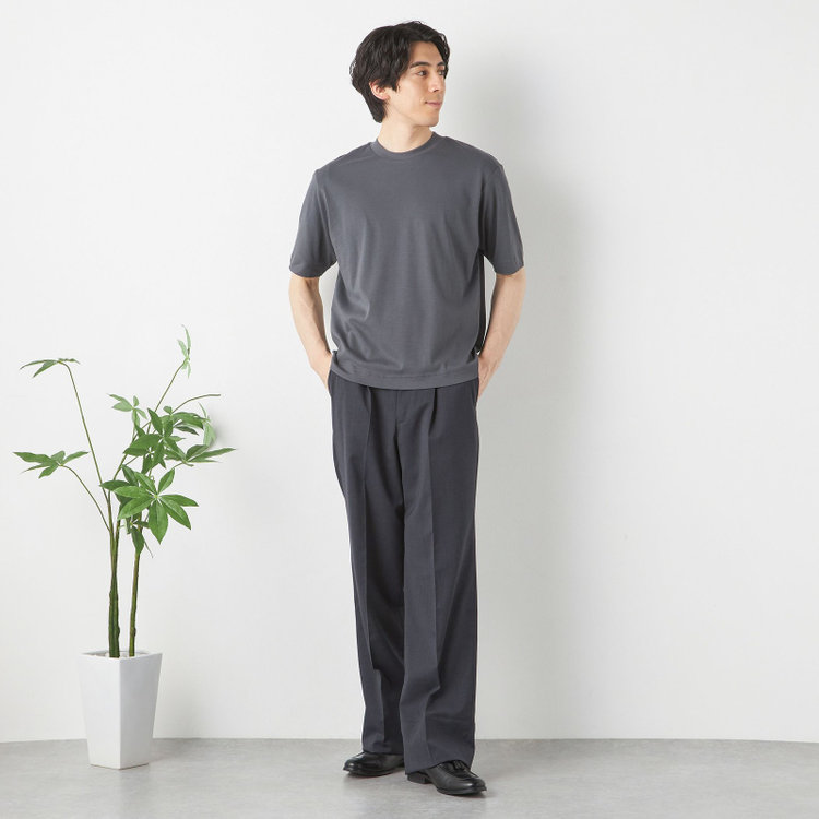 シルバーライン 【発送在庫あり】【スーツ屋が作った】BIZ Tシャツ/ダークグレー グレー濃色
