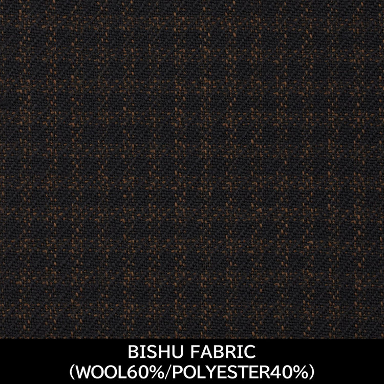 スーツセレクト 【国内縫製】【MEN'S】【パターンオーダー】【CLASSICO TAPERED W】【秋冬】スーツ/ブラウン×チェック/BISHU FABRIC (WOOL60%/POLYESTER40%) ブラウン系(茶)