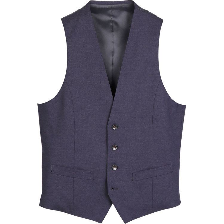 スーツセレクト 【発送在庫あり】【CLASSICO TAPERED】【年間】2釦シングルスリーピーススーツ 1タック/ネイビー×ソリッド/ストレッチ/NEW ZEALAND WOOL MIX ネイビー系(紺)