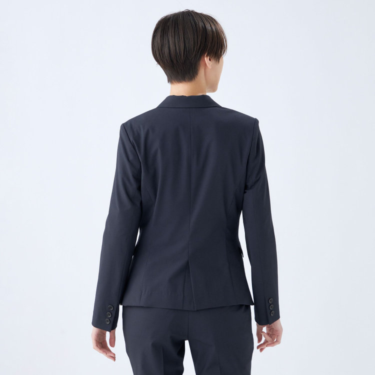 ブラックライン 【就活.】【年間】【BL】2釦ジャケット/ネイビー/ウォッシャブル＆ストレッチ 紺中間