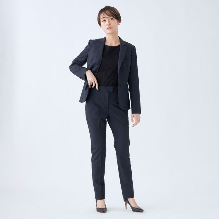 ブラックライン 【就活.】【年間】【BL】2釦ジャケット/ネイビー/ウォッシャブル＆ストレッチ 紺中間