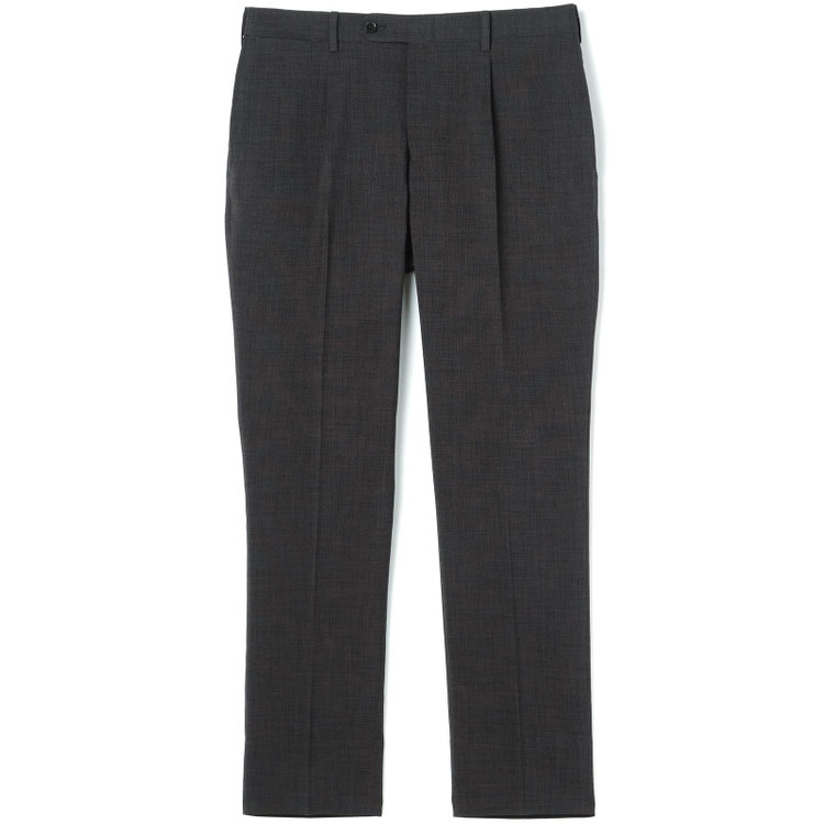 シルバーライン 【CLASSICO TAPERED】【春夏】1タックテーパードパンツ/グレー/ウエストムーブ仕様/4S SUSTAINABILITY&ECOLOGY FABRIC/※裾上げ済仕様 グレー濃色