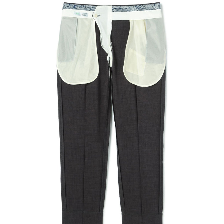 シルバーライン 【CLASSICO TAPERED】【春夏】1タックテーパードパンツ/グレー/ウエストムーブ仕様/4S SUSTAINABILITY&ECOLOGY FABRIC/※裾上げ済仕様 グレー濃色