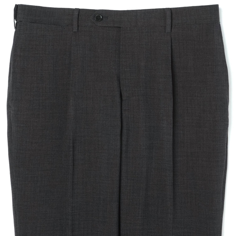 シルバーライン 【CLASSICO TAPERED】【春夏】1タックテーパードパンツ/グレー/ウエストムーブ仕様/4S SUSTAINABILITY&ECOLOGY FABRIC/※裾上げ済仕様 グレー濃色