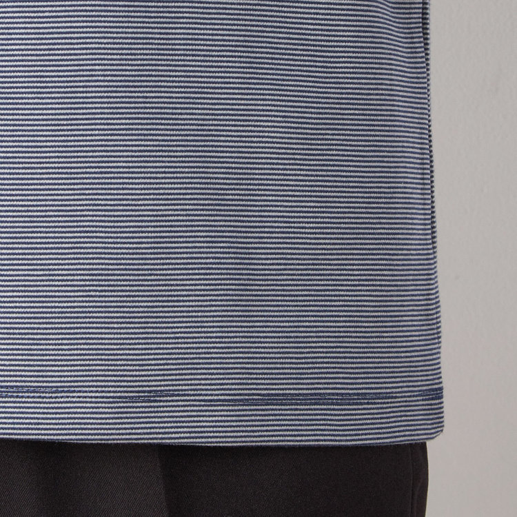 スーツセレクト 【RBC/長袖】ボーダーシャツ/ネイビー 紺淡色