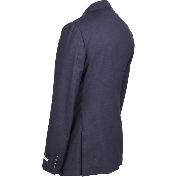 スーツセレクト 【発送在庫あり】【CLASSICO TAPERED】【年間】2釦シングルスリーピーススーツ 1タック/ネイビー×ソリッド/ストレッチ/NEW ZEALAND WOOL MIX ネイビー系(紺)