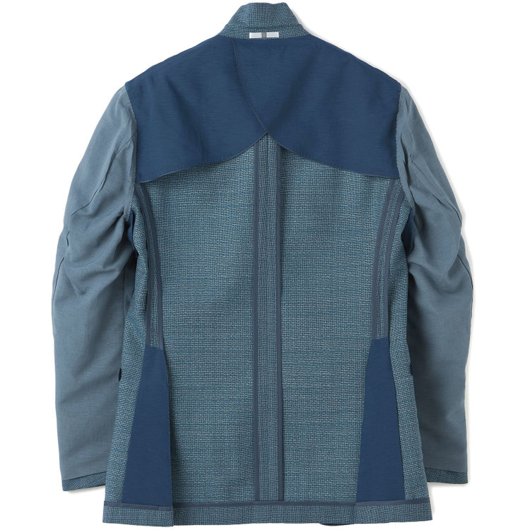 シルバーライン 【CLASSICO TAPERED】【春夏】3釦段返りシングルスーツ 2タック/ネイビーグリーン/パッチポケット/ウエストムーブ/MARZOTTO/※裾上げ必要 緑中間