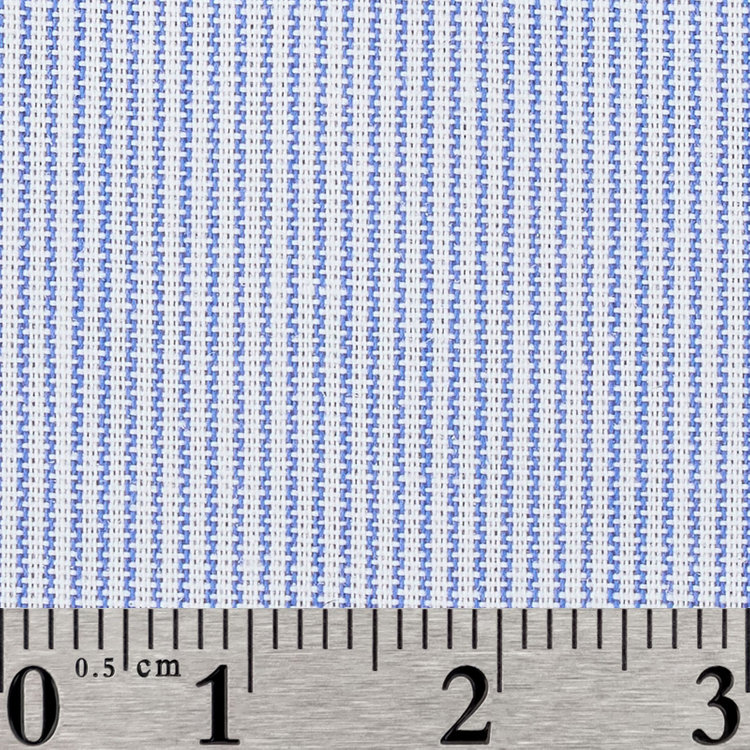 スーツセレクト 【国内縫製】【パターンオーダー】【形態安定】ワイシャツ/ブルー×ドビー/ストレッチ素材(COTTON50%/POLYESTER50%) ブルー系(青)