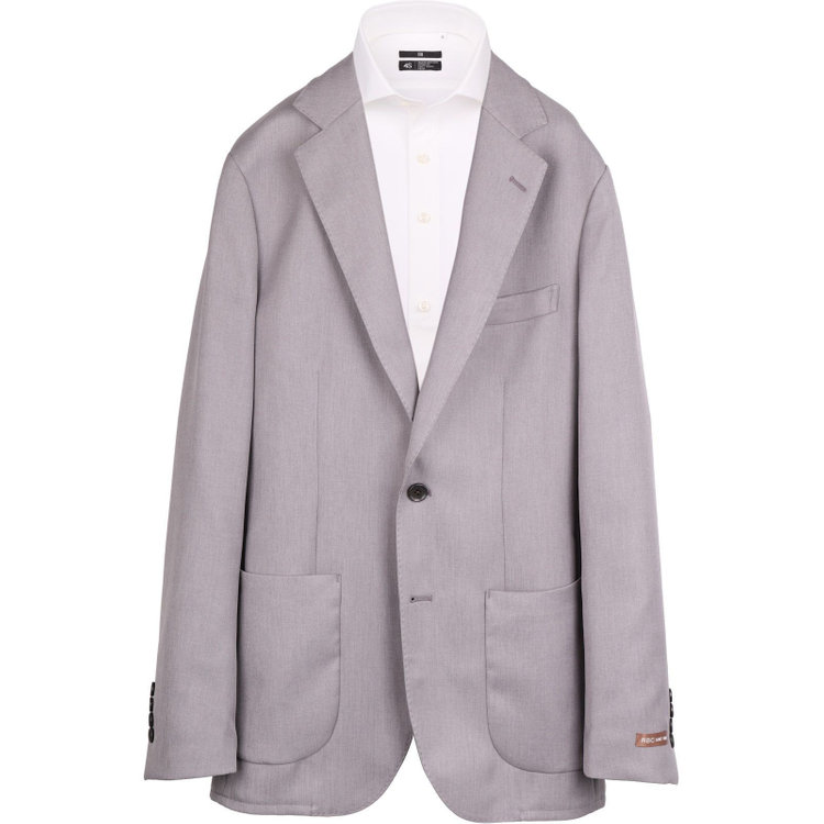 スーツセレクト 【RBC】【秋冬】2釦ジャケット/グレー×ソリッド/パッチポケット/ウォシャブル グレー系(灰)