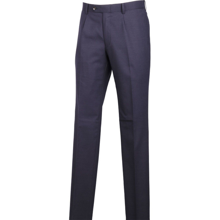 スーツセレクト 【発送在庫あり】【CLASSICO TAPERED】【年間】2釦シングルスリーピーススーツ 1タック/ネイビー×ソリッド/ストレッチ/NEW ZEALAND WOOL MIX ネイビー系(紺)