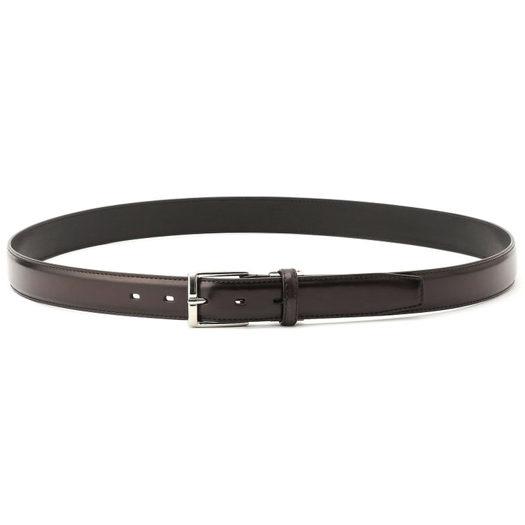 ピンバックルベルト 3.0幅/ダークブラウン(ウエスト110cmまで対応)