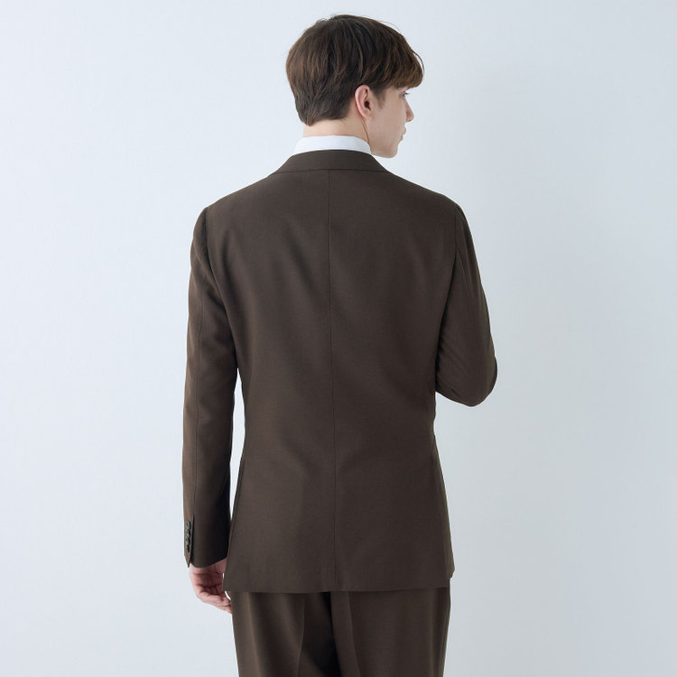 シルバーライン 【RBC】【春夏】6釦2掛けダブルジャケット/ブラウン/パッチポケット/4S SUSTAINABILITY&ECOLOGY FABRIC 茶中間