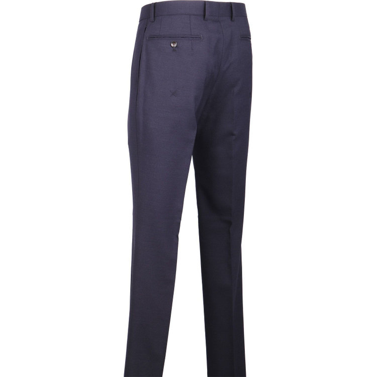 スーツセレクト 【発送在庫あり】【CLASSICO TAPERED】【年間】2釦シングルスリーピーススーツ 1タック/ネイビー×ソリッド/ストレッチ/NEW ZEALAND WOOL MIX ネイビー系(紺)