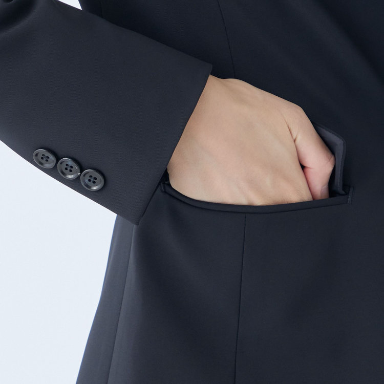 シルバーライン 【発送在庫あり】【SL】【年間】1釦ジャケット/ネイビー/ウォッシャブル 紺中間