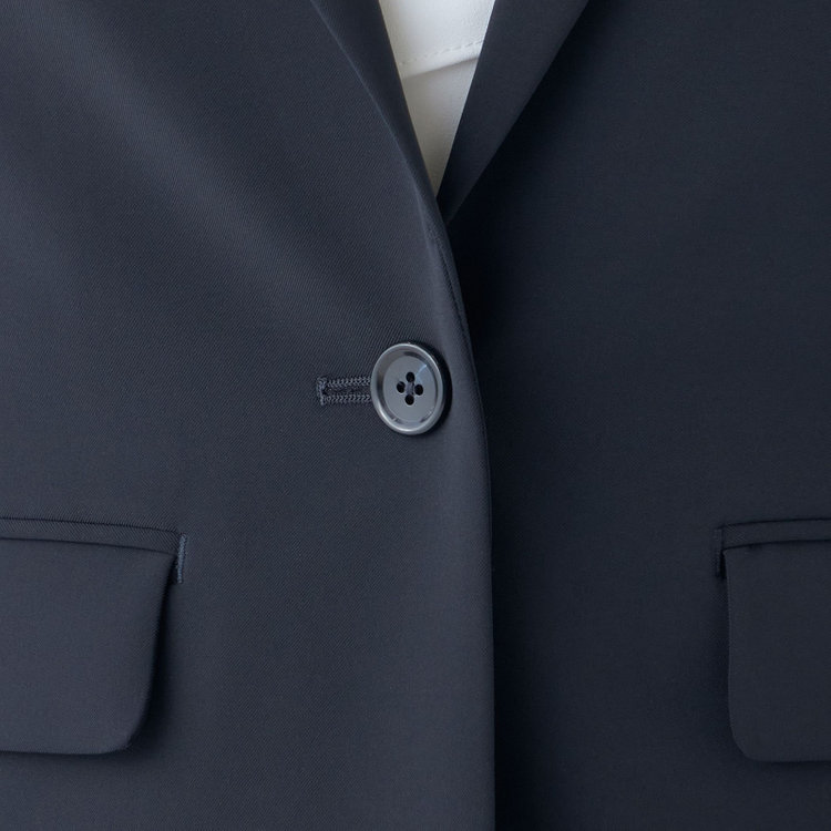 シルバーライン 【発送在庫あり】【SL】【年間】1釦ジャケット/ネイビー/ウォッシャブル 紺中間