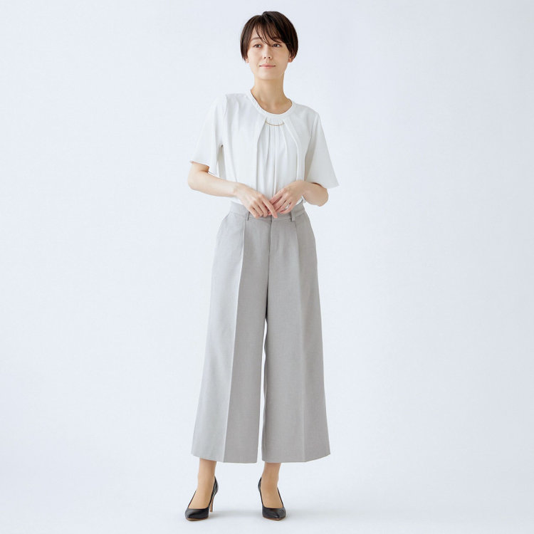 シルバーライン 【SL】【年間】ガウチョパンツ/グレー/ウォッシャブル グレー中間