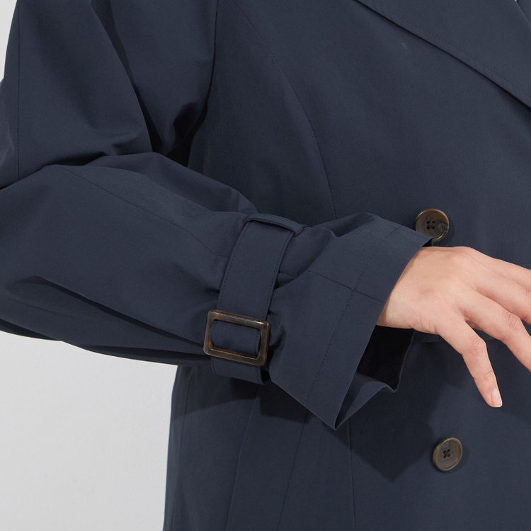 スーツセレクト 【SUIT SELECT×Samantha Thavasa】バックプリーツ トレンチコート/ネイビー 紺中間