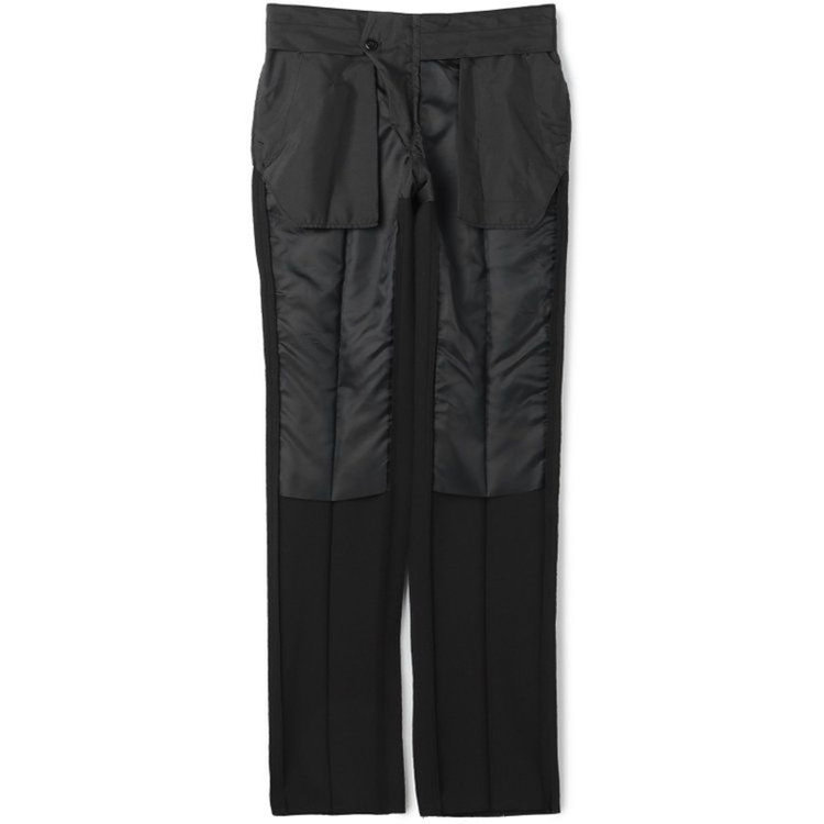 SUIT SELECT　アウトレット 【WEB限定/OUTLET】B級品スーツ【KSW】【年間】2釦シングルスーツ 0タック/ブラック/ A4サイズ ※裾直し済等 BLD2403-27_T 股下74cmシングル仕上げ 黒