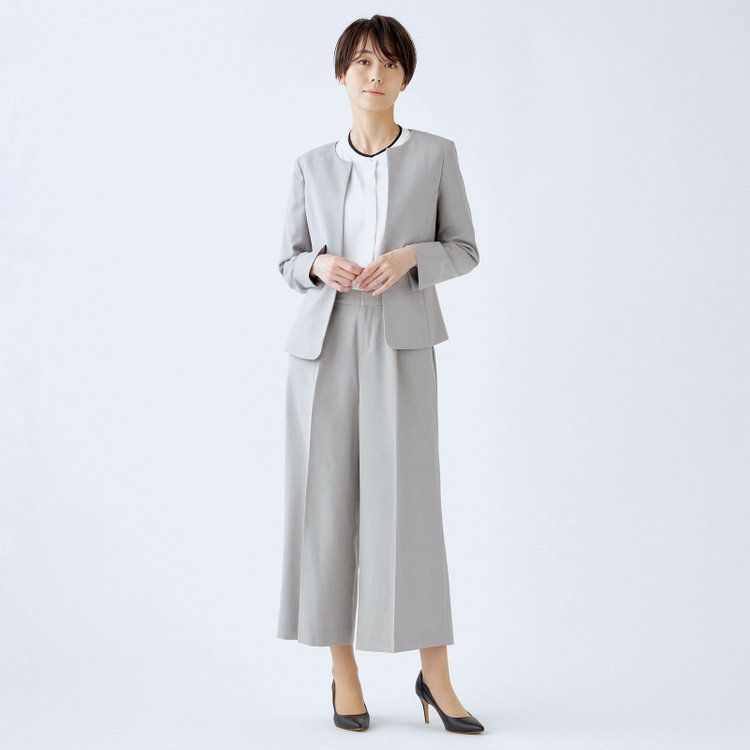 シルバーライン 【SL】【年間】ガウチョパンツ/グレー/ウォッシャブル グレー中間