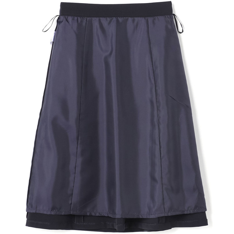 シルバーライン 【SL】【年間】セミフレアスカート/ネイビー/ウォッシャブル 紺中間