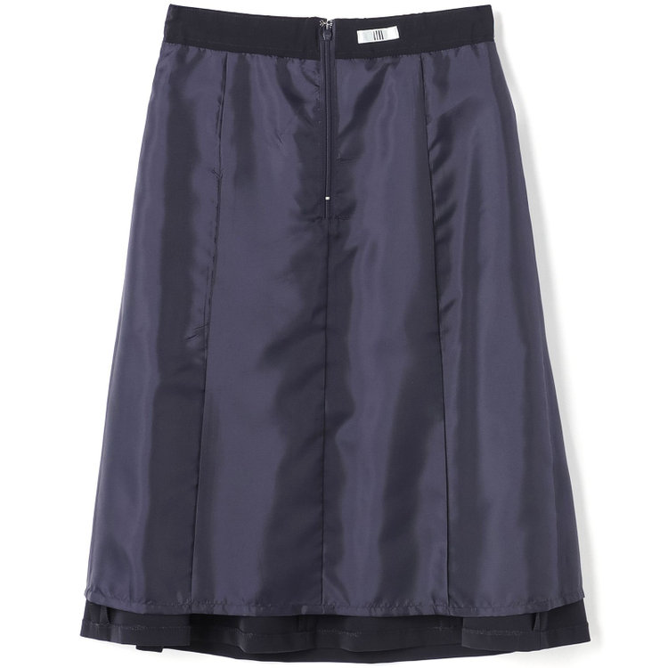シルバーライン 【SL】【年間】セミフレアスカート/ネイビー/ウォッシャブル 紺中間